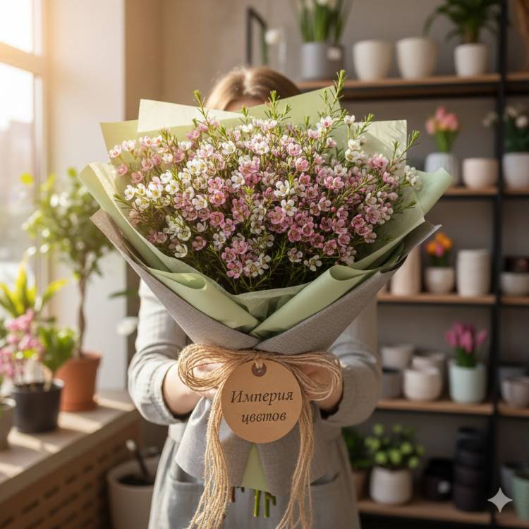 Букет из Хамелациумы