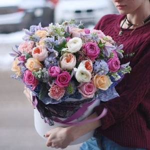 Букет с гиацинтами "Рай"