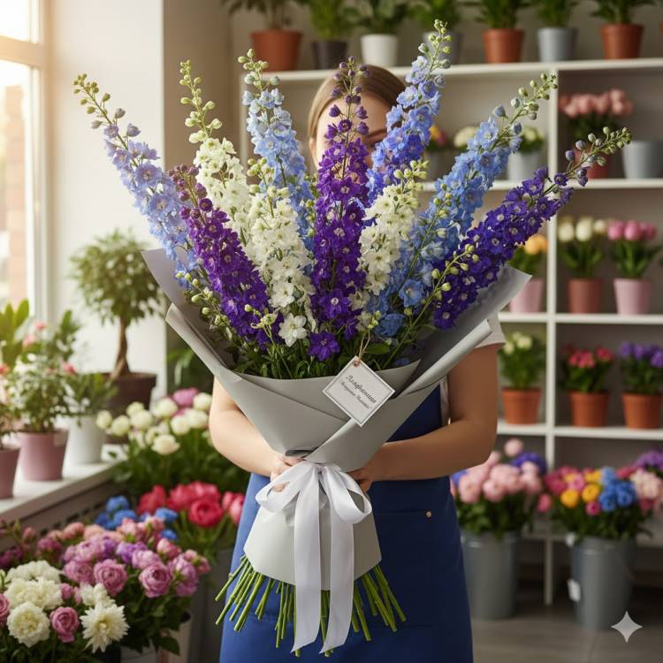 Дельфиниумы "Лазурная Мечта"