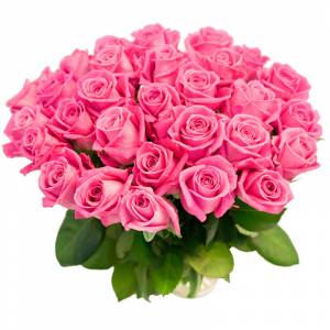 Букет из 31 розовых роз 70 см