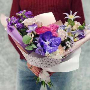 Букет с гиацинтами "Экзотика"