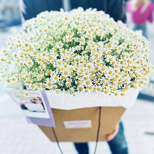 Ромашки в коробке